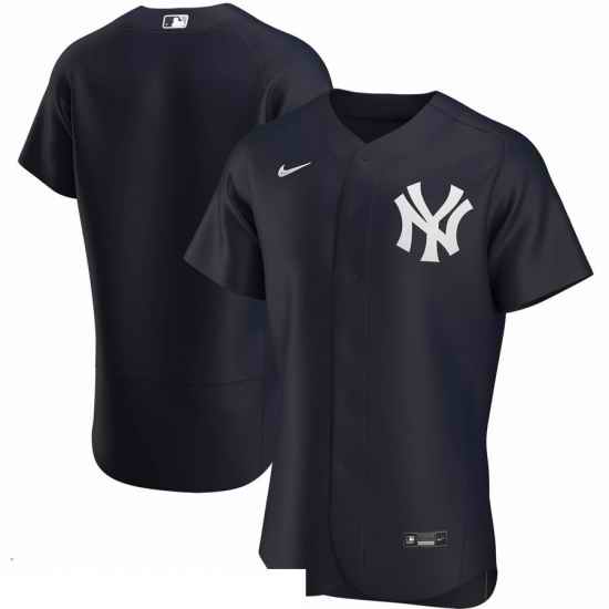 Men New York Yankees Men Nike Navy Alternate 2020 Flex Base Official Team MLB Jersey